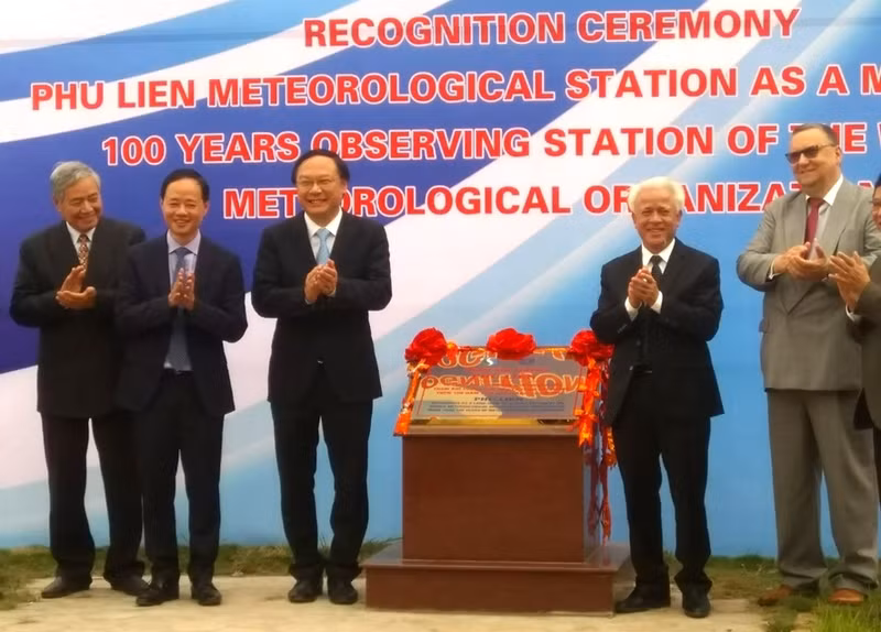 Phu Lien meteorological station is recognised as a centennial observation station in the world