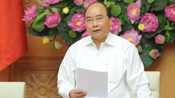 PM Nguyen Xuan Phuc addresses the working session. (Photo: NDO/Tran Hai)