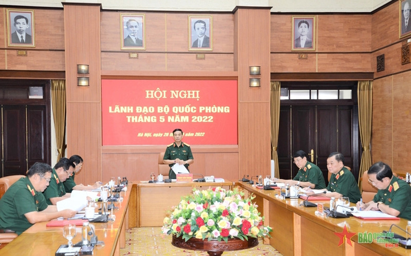 General Phan Van Giang speaks at the conference. (Photo: qdnd.vn) 