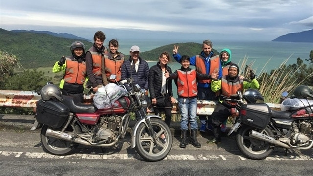 Tourists on the road from Hue to Hoi An. (Photo courtesy of Lefamily Riders Tours/Tripadvisor)