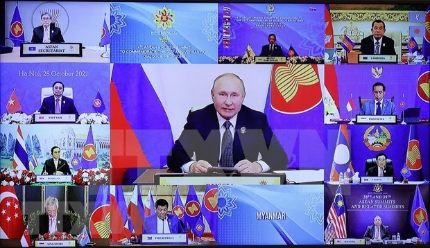 Leaders of ASEAN and Russia attend the commemorative summit last October. (Photo: VNA)