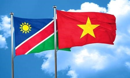 The national flags of Vietnam and Namibia (Photo: www.123rf.com)