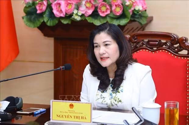 Deputy Minister of Labour, Invalids and Social Affairs Nguyen Thi Ha (Photo: VNA)