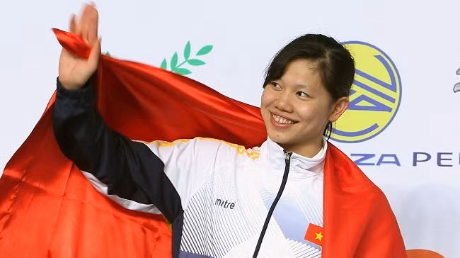 Vietnam's swimming star, Nguyen Thi Anh Vien