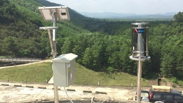 An automatic rain gauge station (Photo: nongnghiep.vn)