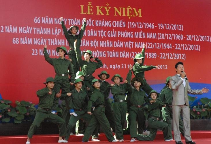 A performance at the ceremony in Ho Chi Minh City