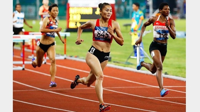 Quach Thi Lan (number 845) brings home the fifth gold medal for Vietnam at the 2018 Asian Games.