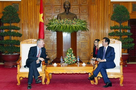 PM Nguyen Tan Dung receives new US Ambassador Theodore Osius in Hanoi on January 7. (Image credit: VGP)