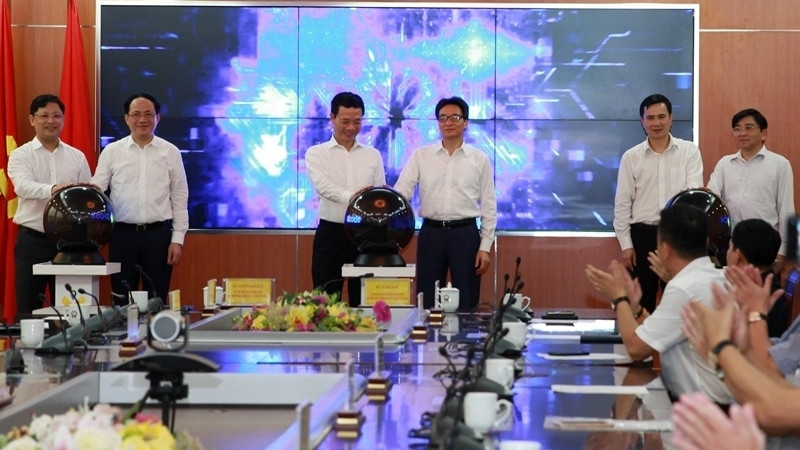 The ceremony to launch the new postcode system
