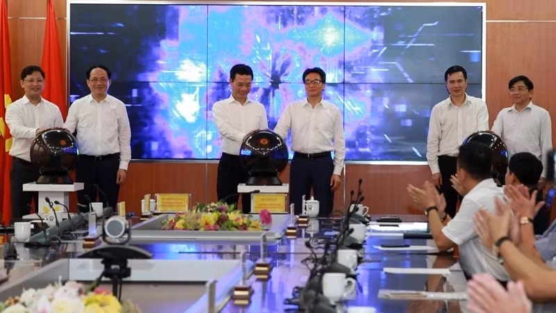 The ceremony to launch the new postcode system