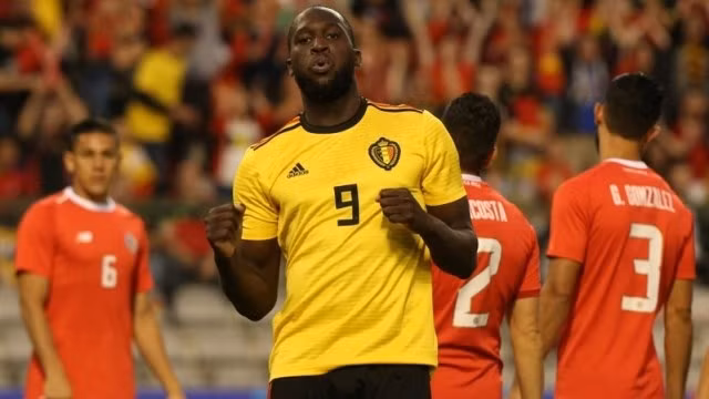 Belgium's Romelu Lukaku celebrates scoring their third goal against Costa Rica at King Baudouin Stadium, Brussels, Belgium on June 11, 2018. (Photo: Reuters)