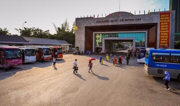 Vietnam's Mong Cai International Border Gate. (Photo: VNA)