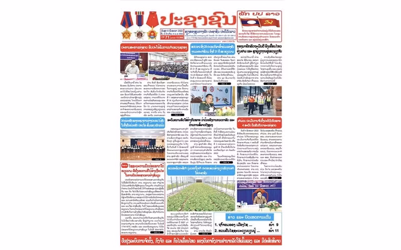 The article was front-paged on May 6. (Photo: Duy Toan)