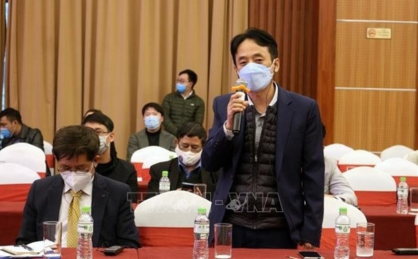 A representative of FDI firms speaks at the meeting. (Photo: VNA)