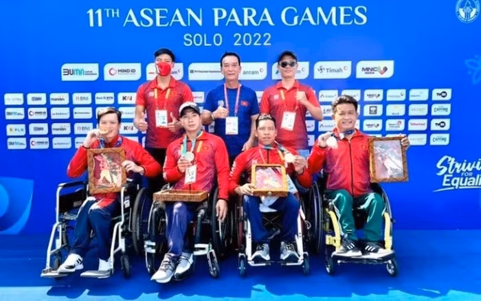 Vietnamese swimmers at the 11th ASEAN Para Games