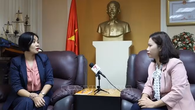 Vu Thi Thuy, head of the Vietnamese Trade Office in Hong Kong. (Photo: VNA)