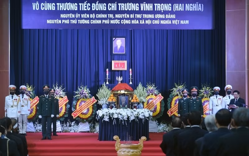 The memorial service for former Deputy PM Truong Vinh Trong in Ben Tre Province
