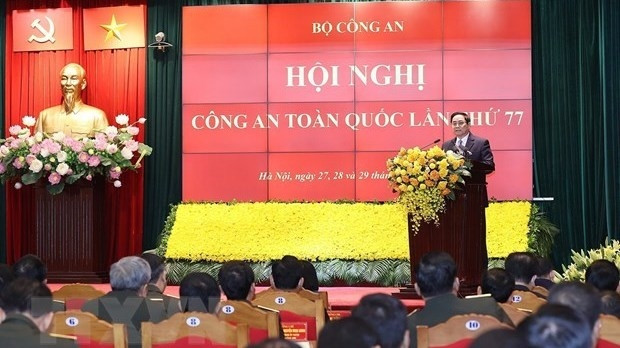 Prime Minister Pham Minh Chinh speaks at the event (Photo: VNA)