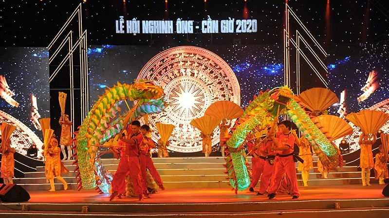 The opening ceremony for the 2020 Can Gio's Whale Worshiping Festival. 