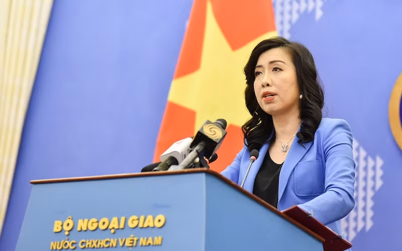 Spokeswoman of the Vietnamese Ministry of Foreign Affairs Le Thi Thu Hang
