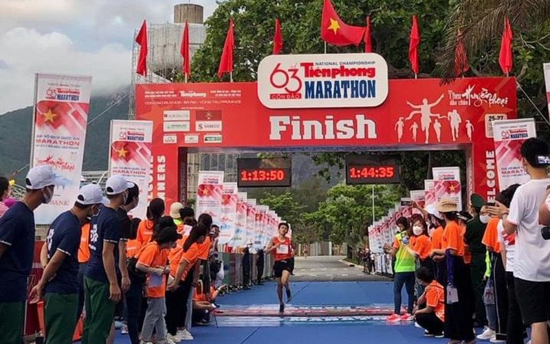 At the Tien Phong National Marathon Championship 2022 