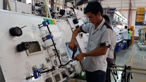 At a ROK's factory in Ba Ria - Vung Tau province (Photo: VNA)