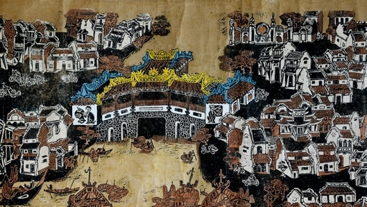 'Hoi An ancient town', an artwork by Tran Nguyen Dan. 