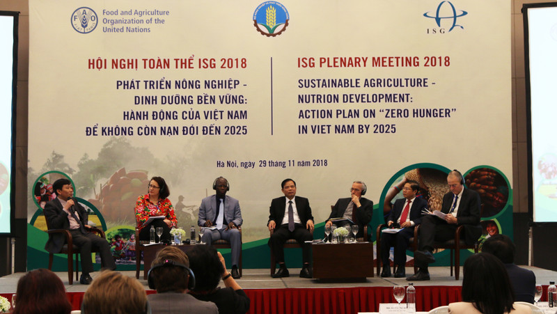 At the International Support Group (ISG) Plenary Meeting 2018 in Hanoi (Photo: un.org.vn)