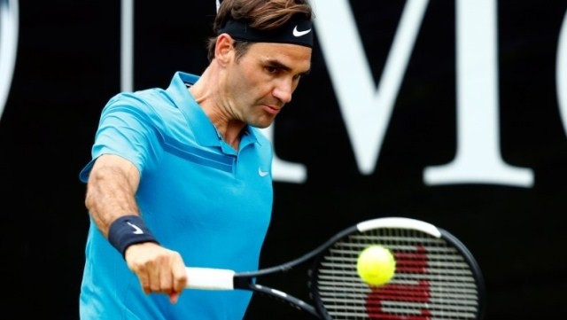 Switzerland's Roger Federer in action during the final at Stuttgart Open against Canada's Milos Raonic, Stuttgart, Germany, June 17, 2018. (Photo: Reuters)