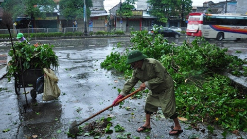 Quang Ninh province cleans up as Kalmaegi retreats. (Image credit: Nhan Dan)