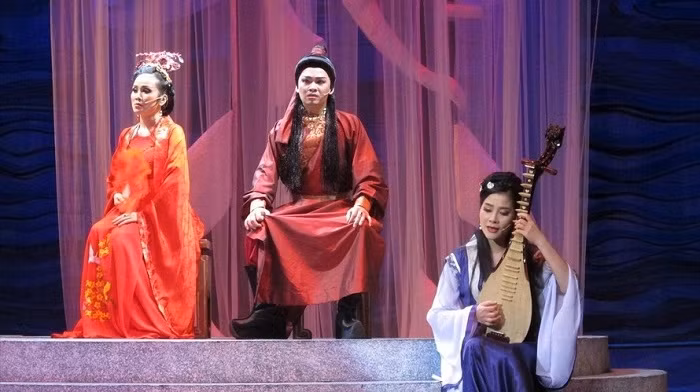A scene in the 'Nguyet Cam Ca - Kieu' play. (Photo: tienphong.vn)