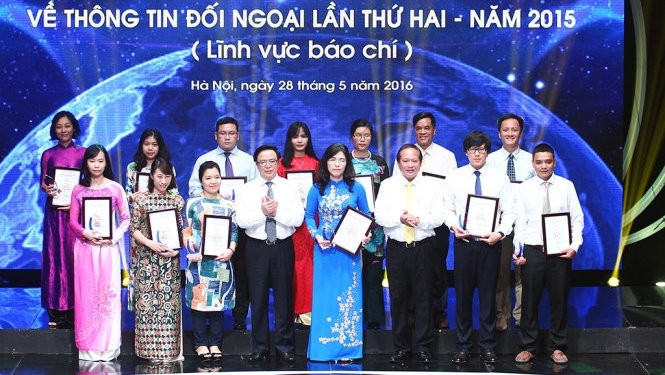 At the 2015 awarding ceremony (Photo: VNA)