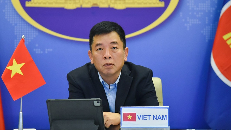 Vietnamese Ambassador Vu Ho at the 19th ASEAN - Canada Dialogue (Photo: Bao Quoc te)
