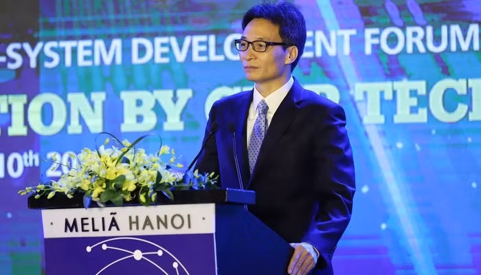 Deputy Prime Minister Vu Duc Dam speaking at the forum. (Photo: vneconomy)