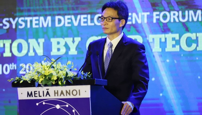 Deputy Prime Minister Vu Duc Dam speaking at the forum. (Photo: vneconomy)
