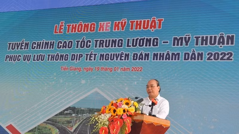 President Nguyen Xuan Phuc speaking at the ceremony (Photo: NDO)