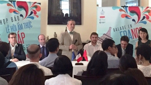 At the press brief for the event.