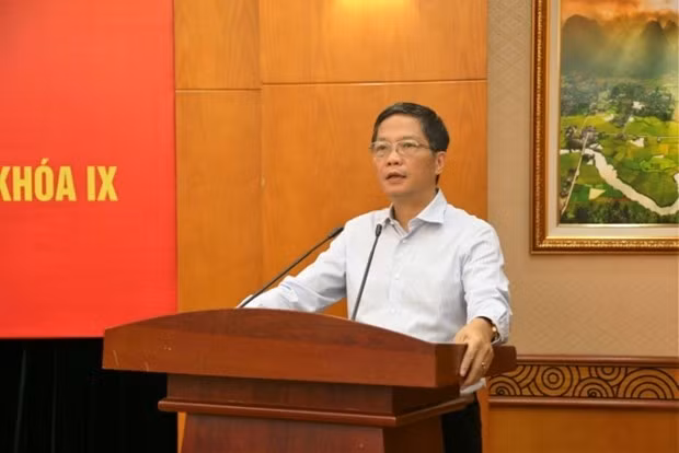 Politburo member and Chairman of the Party Central Committee’s Economic Commission Tran Tuan Anh speaks at the conference. (Photo: PCC's Economic Commission)