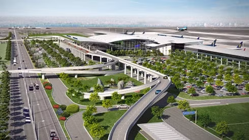 Overview of Noi Bai International Airport (Photo: sanbaynoibai.com.vn)