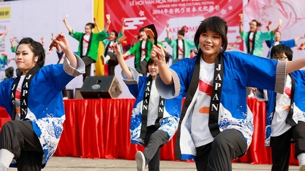 Yosakoi dance at the festival (Source: tuoitre.vn)