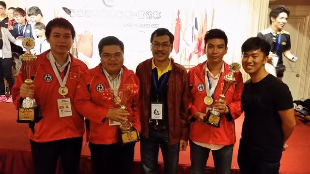 The Vietnam’s Weiqi team at the 1st Asian Open Championship 2015