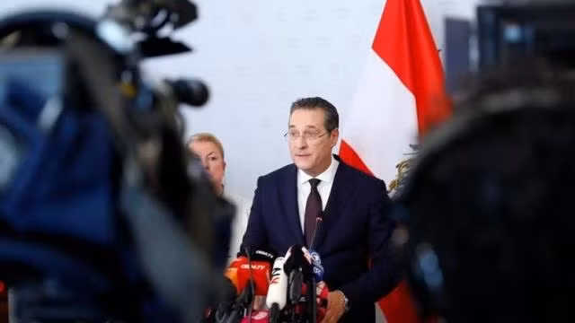 Austrian Vice Chancellor Heinz-Christian Strache addresses the media in Vienna, Austria, May 18, 2019. (Photo: Reuters)