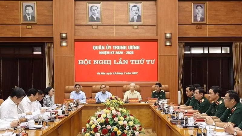 The conference of the Central Military Commission. (Photo: VNA)