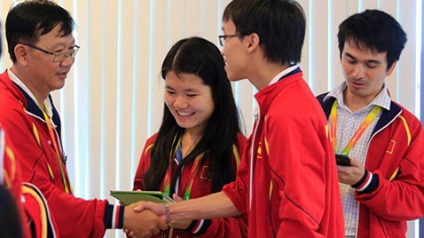 Truong Son and Mai Hung (centre) are expected to excel at this year’s championships.