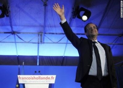 Socialist Party candidate Francois Hollande won France's presidential runoff election on Sunday, May 6.