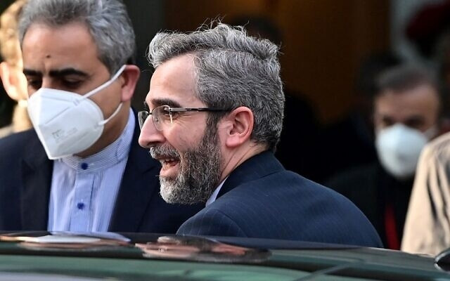 Iran's chief nuclear negotiator Ali Bagheri Kani is seen leaving the Coburg Palais, venue of the Joint Comprehensive Plan of Action (JCPOA) meeting aimed at reviving the Iran nuclear deal, in Vienna on December 3, 2021. (Photo: AFP)