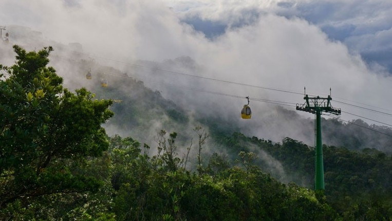 The Ba Na cable car. (AP)