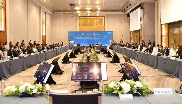 The 12th APEC High-Level Meeting on Health and the Economy, held in Bangkok (Thailand) on August 25 - 26. (Photo: VNA)