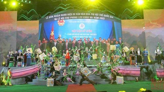 A performance at the ceremony. 