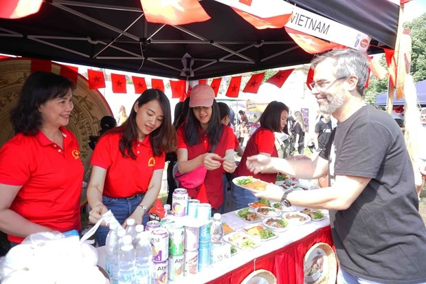 Vietnamese booth at the festival (Photo: VNA)